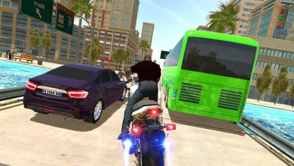 City Traffic Moto Racing screenshot 3
