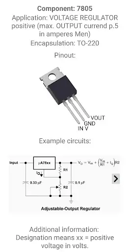 Electronic Component Pinouts screenshot 8