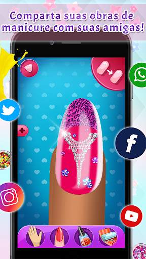 Salão de Unhas Decoradas Jogo screenshot 2