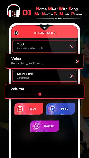 DJ Name Mixer with Song - Mix Name to Music Player screenshot 3