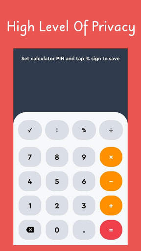 Photo and Video Hiding Program - Fake Calculator screenshot 1
