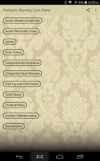 Pediatric Nursing Care Plans screenshot 1