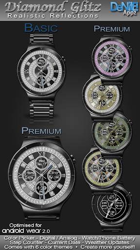 Diamond Glitz HD WatchFace Widget & Live Wallpaper 4 تصوير الشاشة
