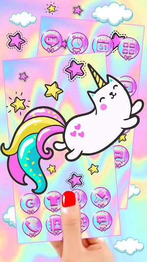 Cute Unicorn Cat Themes Live Wallpapers screenshot 3