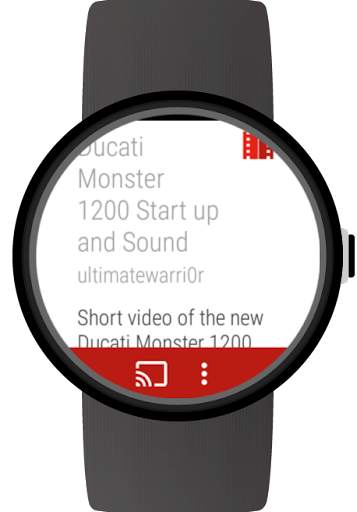 Video Player for YouTube on Wear OS smartwatches screenshot 4