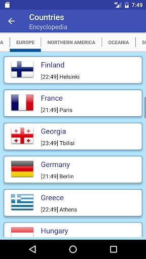 Countries of the world screenshot 2