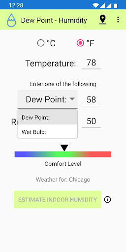 Dew Point - Humidity Calculator screenshot 3