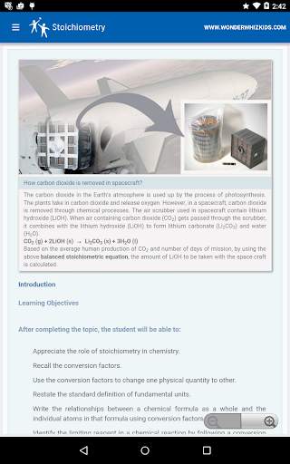 Stoichiometry screenshot 1