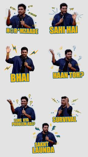 Zakir Khan Sticker screenshot 2