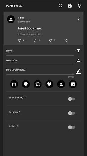 Fake social post screenshot 2