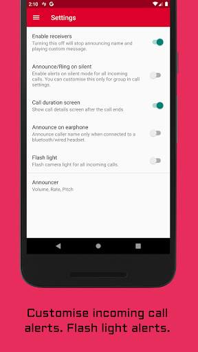 Dialer Caller Name Announcer Ringtone Customiser screenshot 4