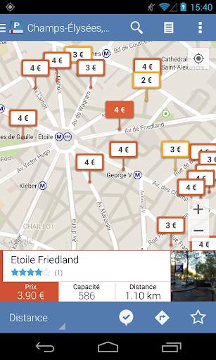 Stationnement Parkopedia screenshot 1
