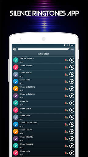 Silence Ringtones App - Free Ringtones screenshot 1