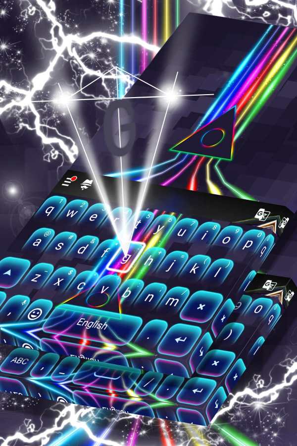 Neon Blue Keypad screenshot 1
