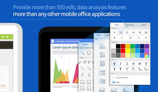 Polaris Office for BlackBerry screenshot 12