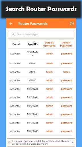 WiFi Router Passwords - Setup screenshot 2