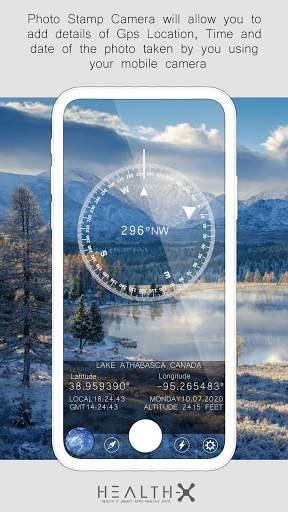 GPS Coordinates Photo Stamp Camera UTM screenshot 1