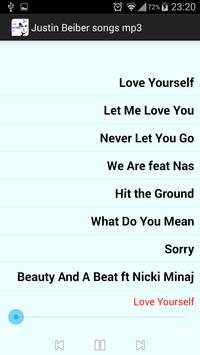 Justin Beiber songs mp3 screenshot 2