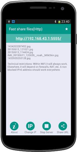 Fast share files(Http) screenshot 3