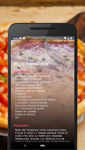 Recettes de Pizzas screenshot 3