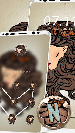 Girl Painting Launcher Theme screenshot 5