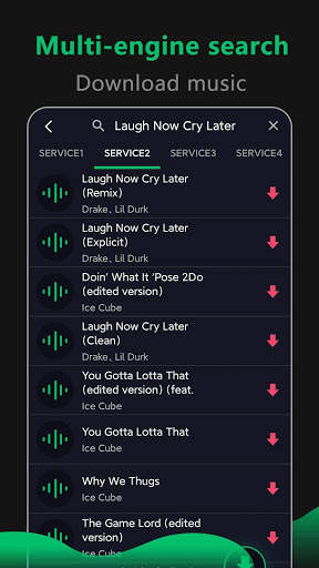 Music downloader - Mp3 player स्क्रीनशॉट 4