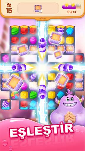 Sweet Crunch: 3'lü eşleştirm screenshot 2