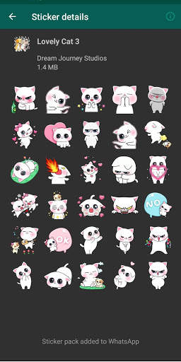 Cute & Funny Cat Sticker For WhatsApp - WAStickers screenshot 5