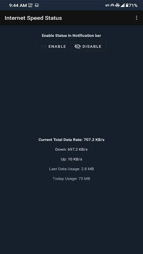 Net Speed Status screenshot 2