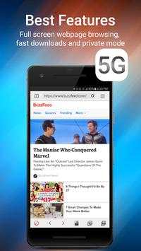 Faster Web Browser 4G 5G LTE screenshot 4