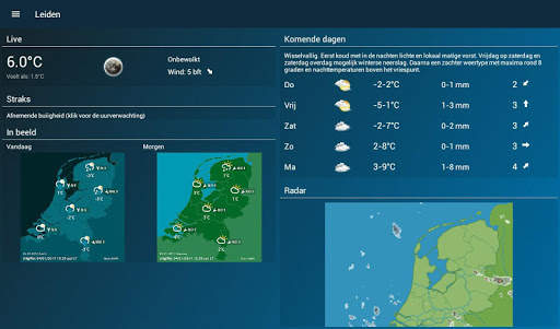 Het Weer: weerapp, radar, verwachting en weeralarm screenshot 7