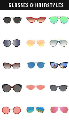 Sunglasses and Hairstyle Photo Editor screenshot 3