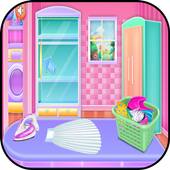 Cleaning Home Girls Games icon