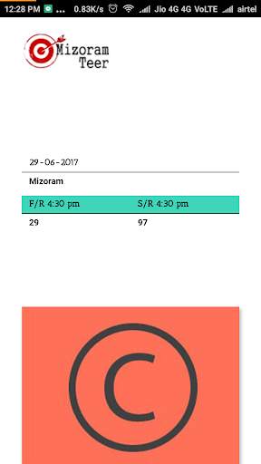 Mizoram Teer Result screenshot 1