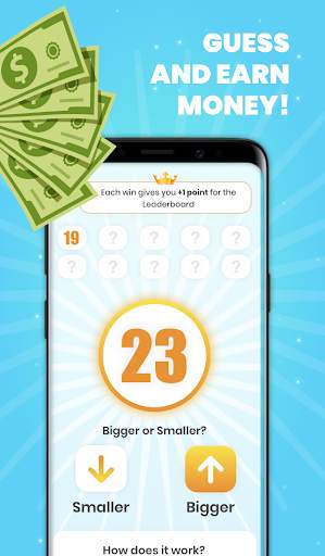 Earn money Givvy Higher Lower स्क्रीनशॉट 1