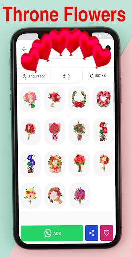 🌹Animated Flowers Stickerz for WhatsApp 🌺(GIF) screenshot 5