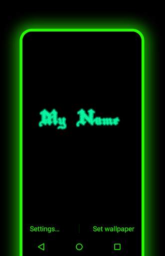 My Name Neon Live Wallpaper screenshot 1