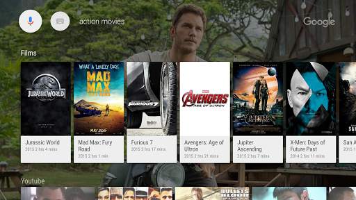 Google app for Android TV screenshot 3