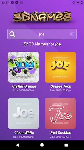 3D Names screenshot 2