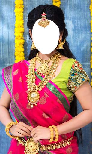 Women Bridal Saree Montage screenshot 5