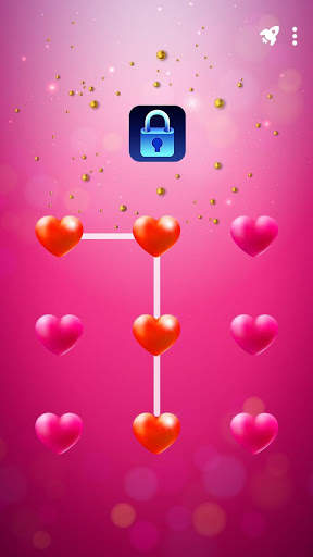 Shiny Heart - App Lock Master Theme screenshot 2