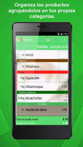 Lista de la Compra - TuLista screenshot 3