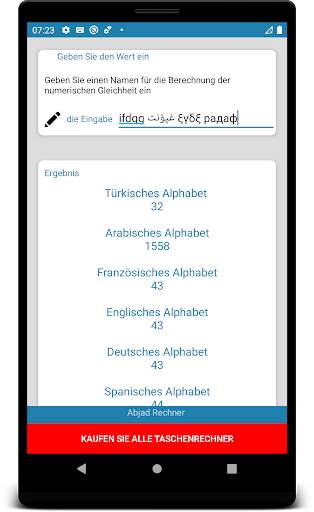 Abjad Rechner | Numerologie | Ebced screenshot 1