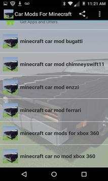 Car Mods For Minecraft screenshot 1
