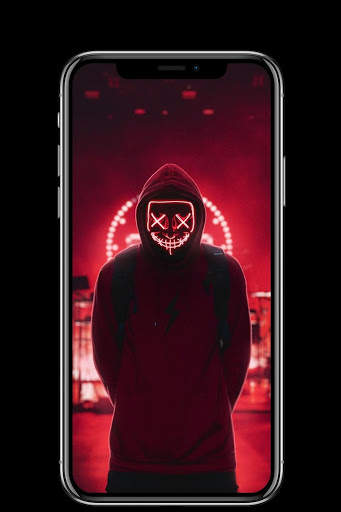 Neon Mask Wallpaper screenshot 8