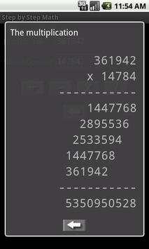 Math step by step screenshot 1