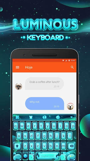 Luminous Emoji Keyboard Theme screenshot 1