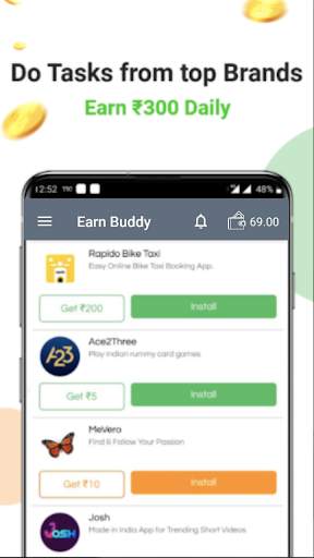 Earn Buddy: Earn by Doing Tasks & Playing Games स्क्रीनशॉट 5