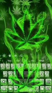 (FREE 2018)Weed Rasta Smoke Keyboard Theme screenshot 1