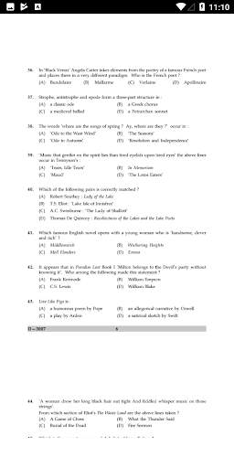 ENGLISH NET Question Paper screenshot 1